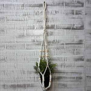 Boho Beaded Macrame Plant Holder